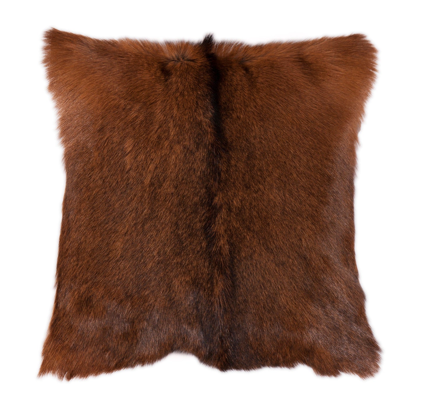 Goat Patched Hide Lumbar Pillow