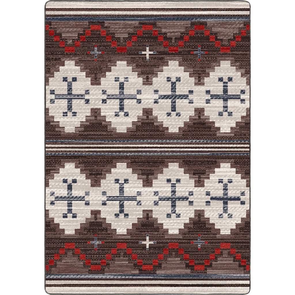 American Dakota Pathways Area Rug – Dusty Brown – Cabin Rugs