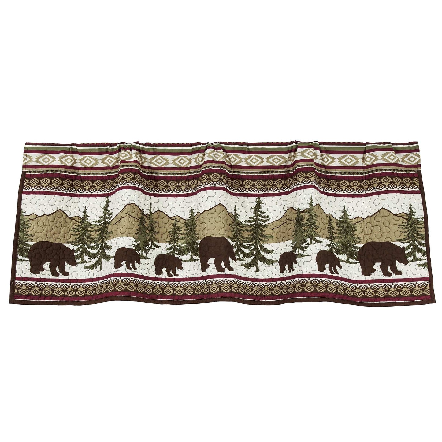 Bear Trail Quilted Valance