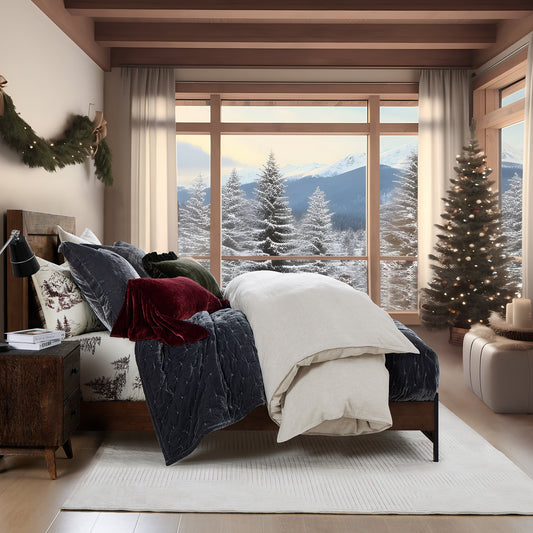White Pine Reversible Quilt Set, 2 Pc