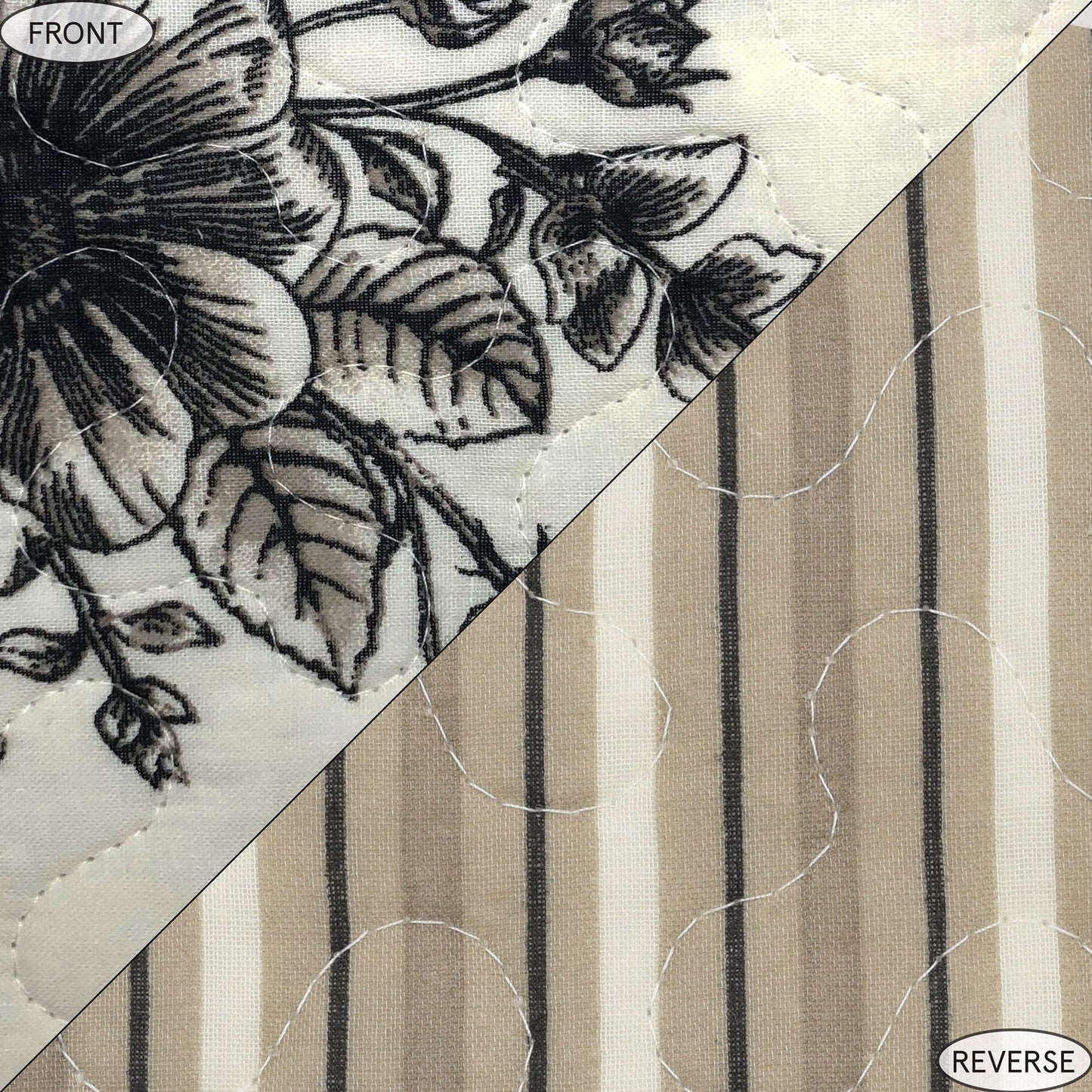 Lyla Reversible Floral Print Quilt Set, 2 Pc