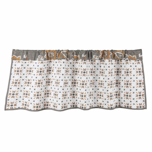 Abbie Western Paisley Reversible Quilted Valance