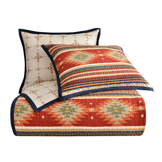 Del Sol Reversible Quilt Set, 2 Pc