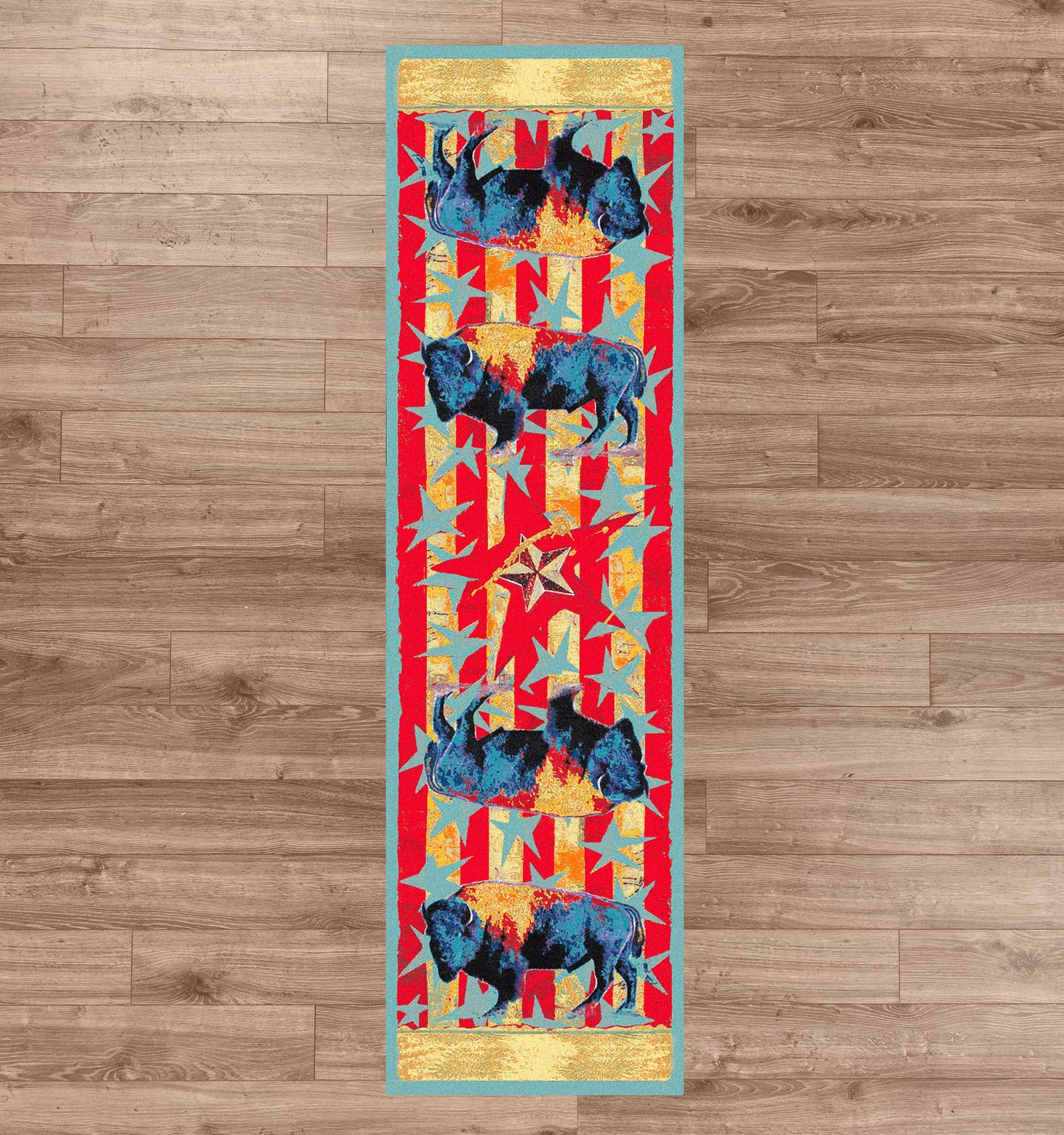 Ruiz Buffalo Stars & Stripes Rug – Liberty – lifestyle
