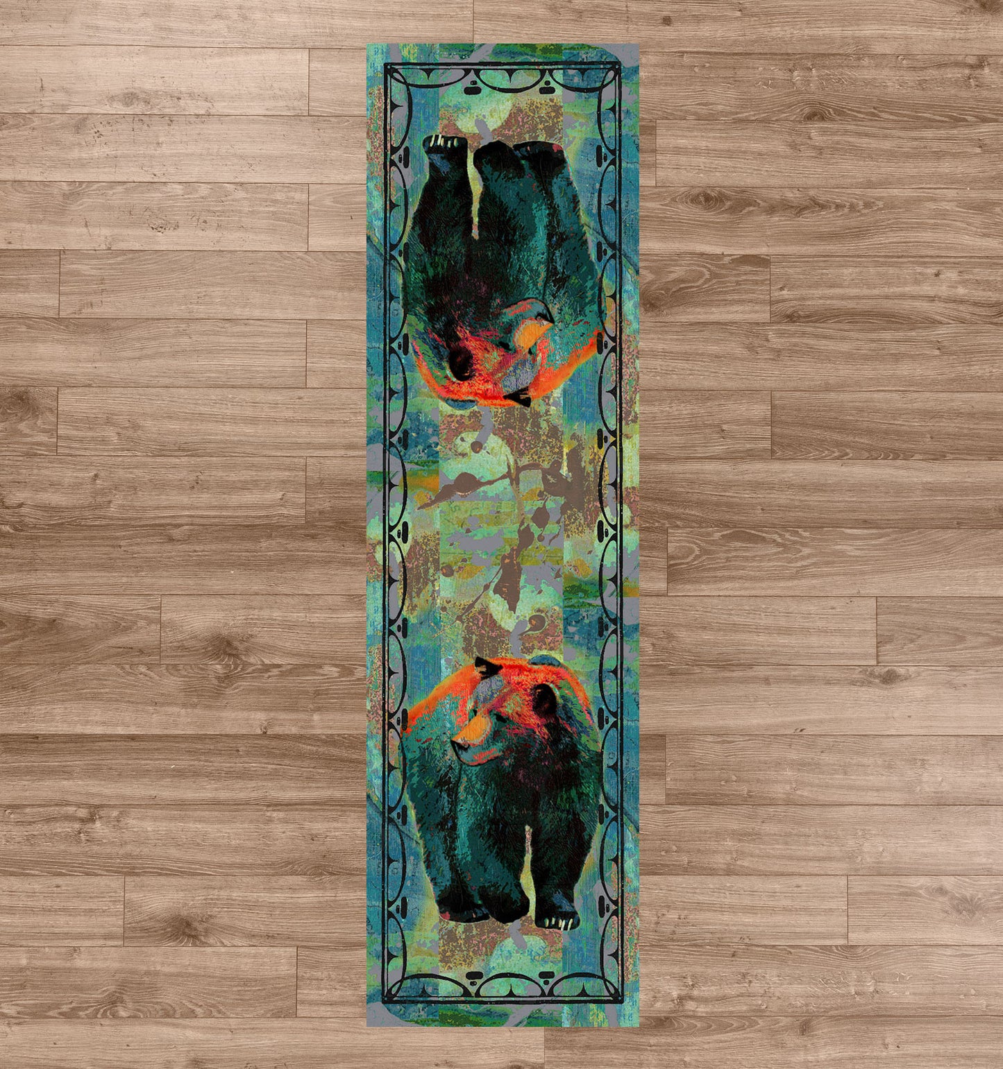 Ruiz Vertical Bear Rug – Paint – lifestyle