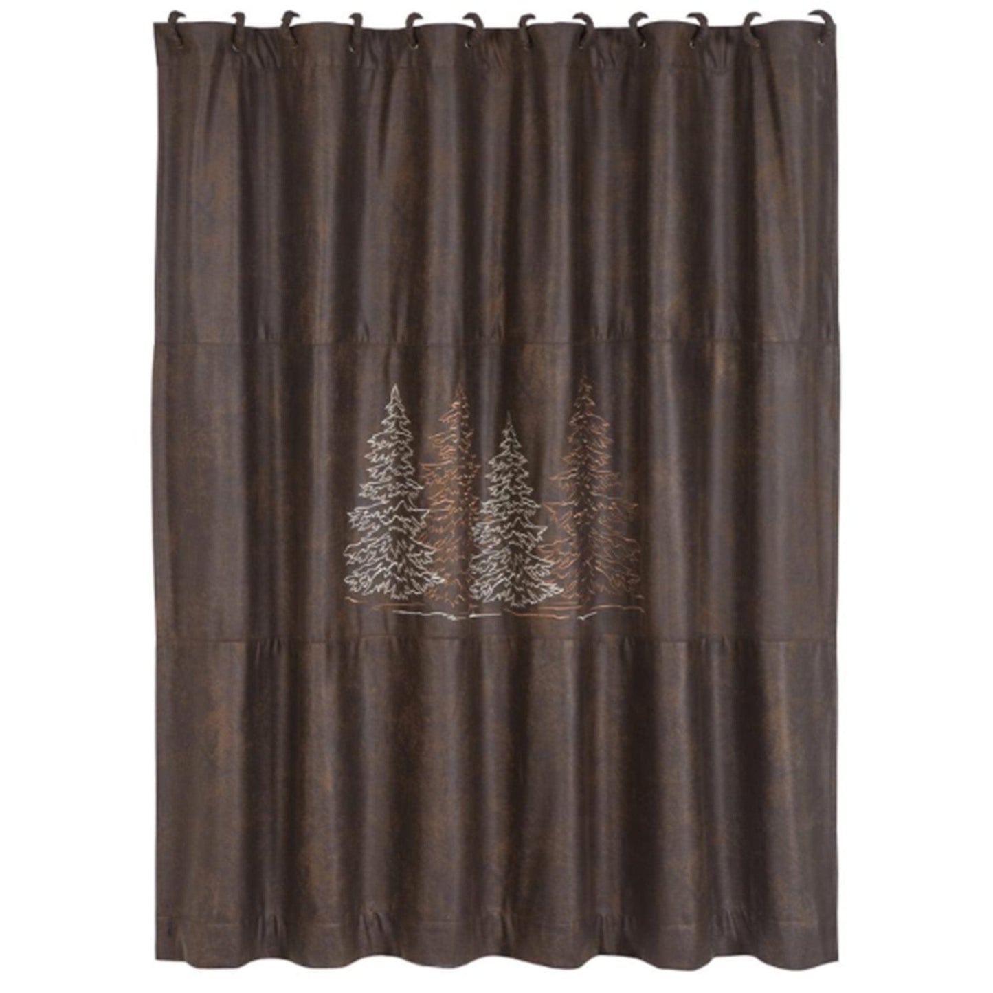 Clearwater Pines Chocolate Shower Curtain
