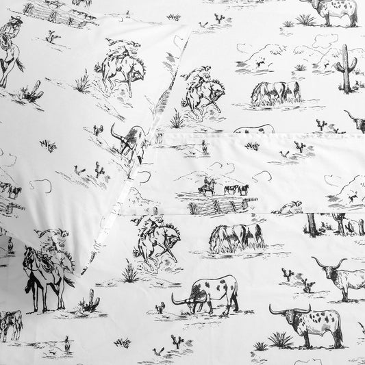 200TC Cotton Ranch Life Sheet Set, 3 Pc