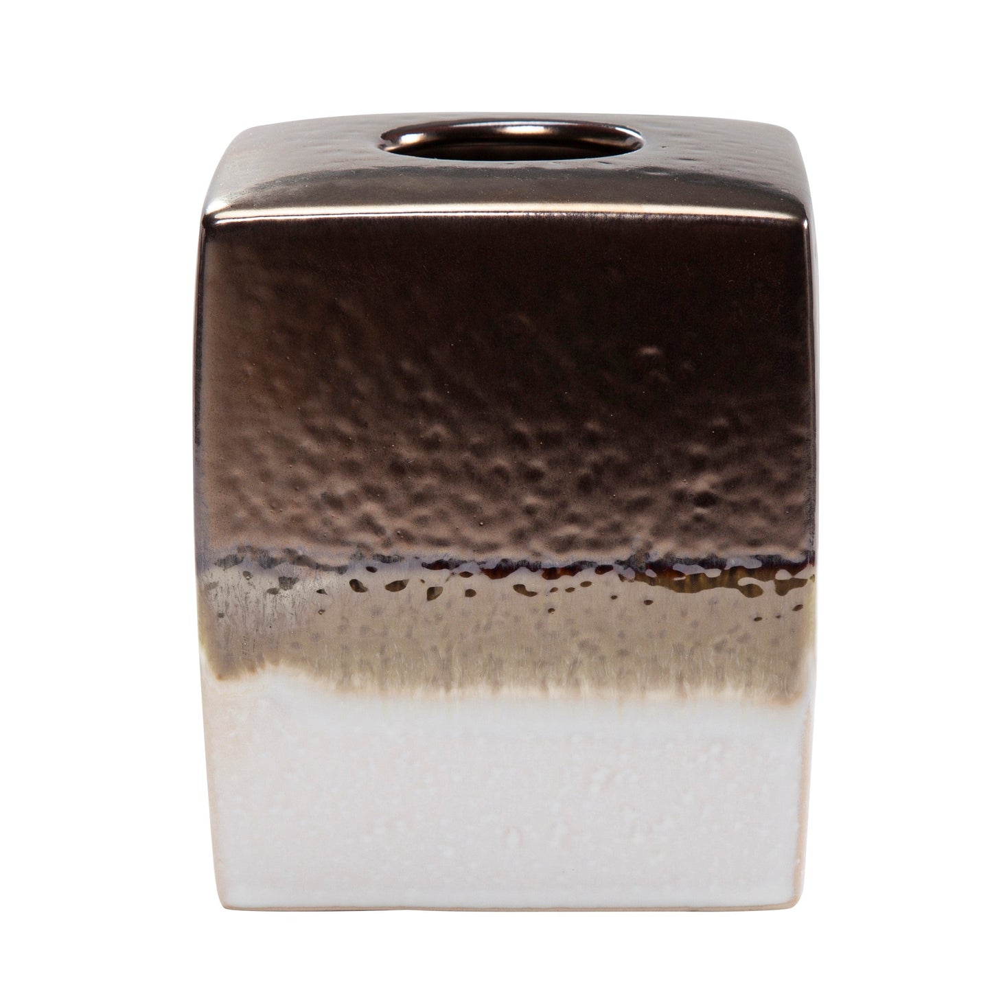 Gilded Stoneware Tissue Box Cover