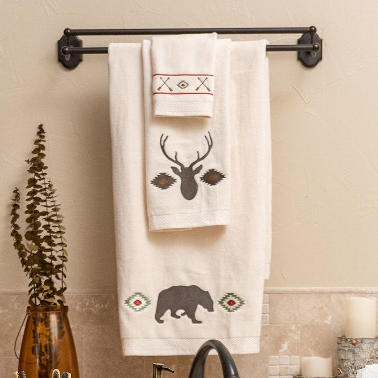 Aztec Bear Towel Set, 3 Pc