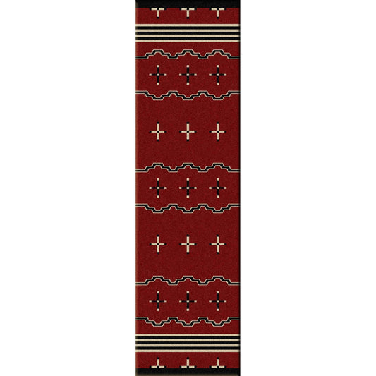 Tribe Leader Rug – Red – detail view