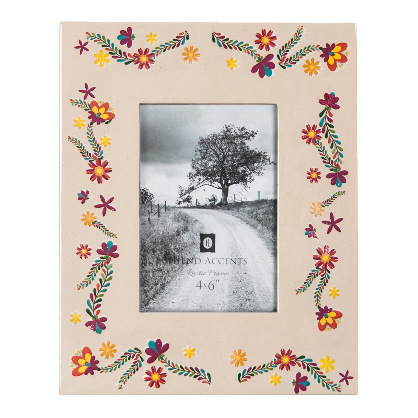 Mexican Floral Ceramic Picture Frame