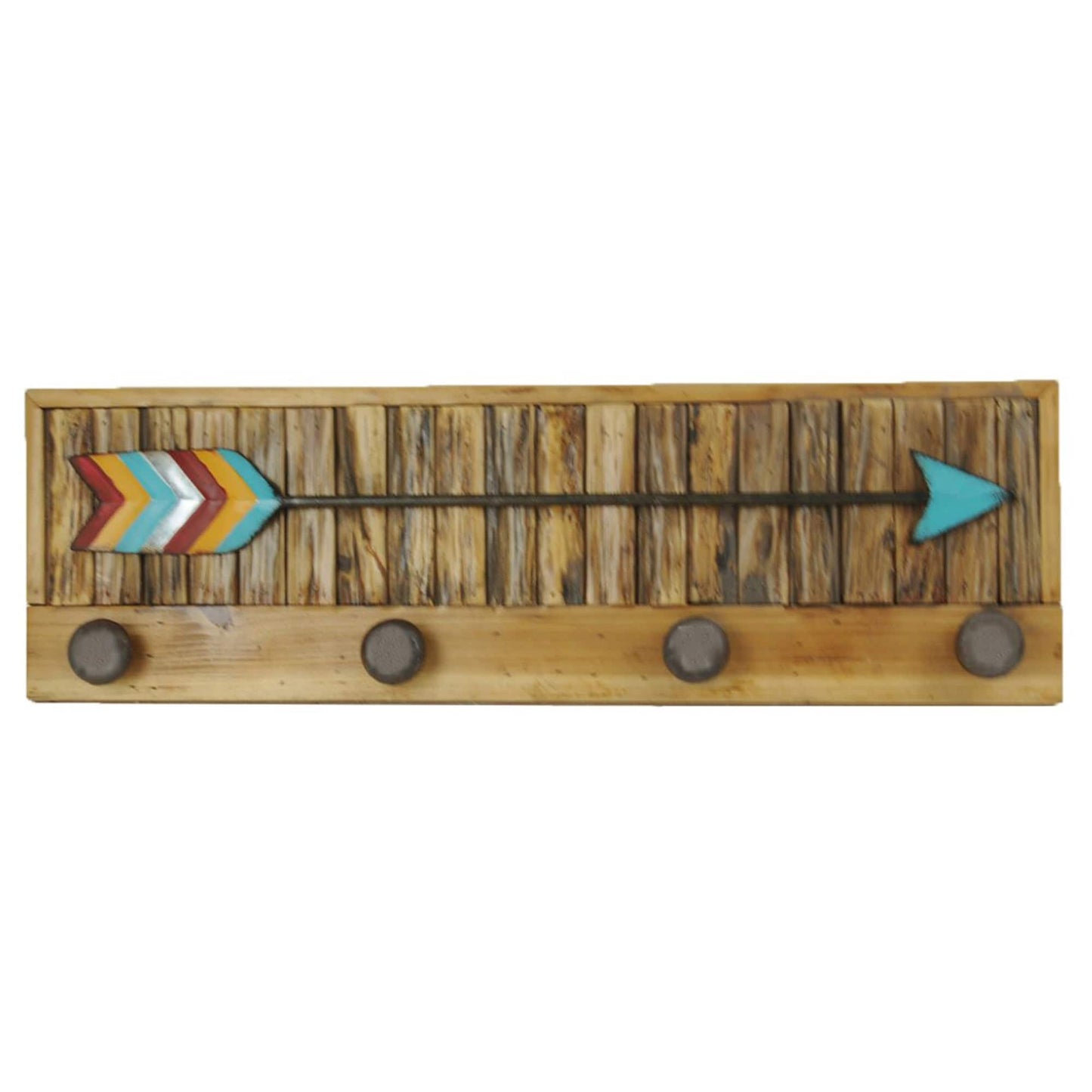 Turquoise Arrow with Knobs Wall Art