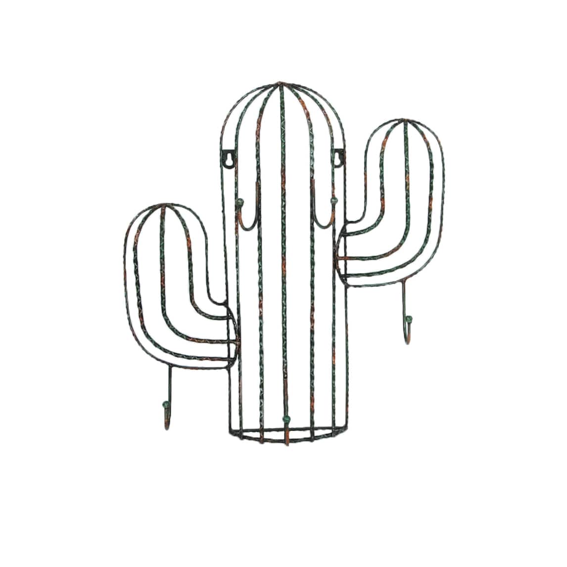 Saguaro Cactus Wall Hook Décor