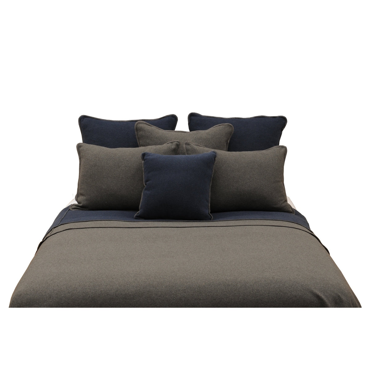 Solid Greystone Euro Sham