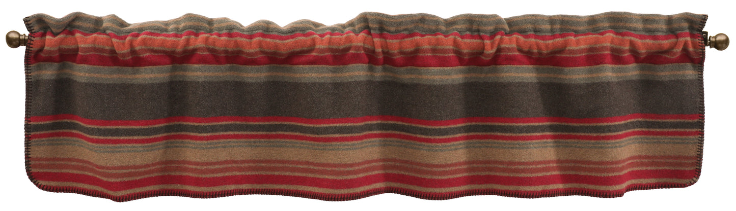 Wooded River Hudson Garnet Valance