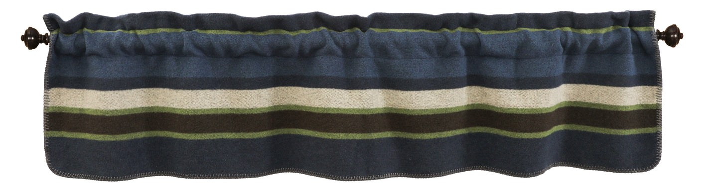 Wooded River Lapis Valley Valance