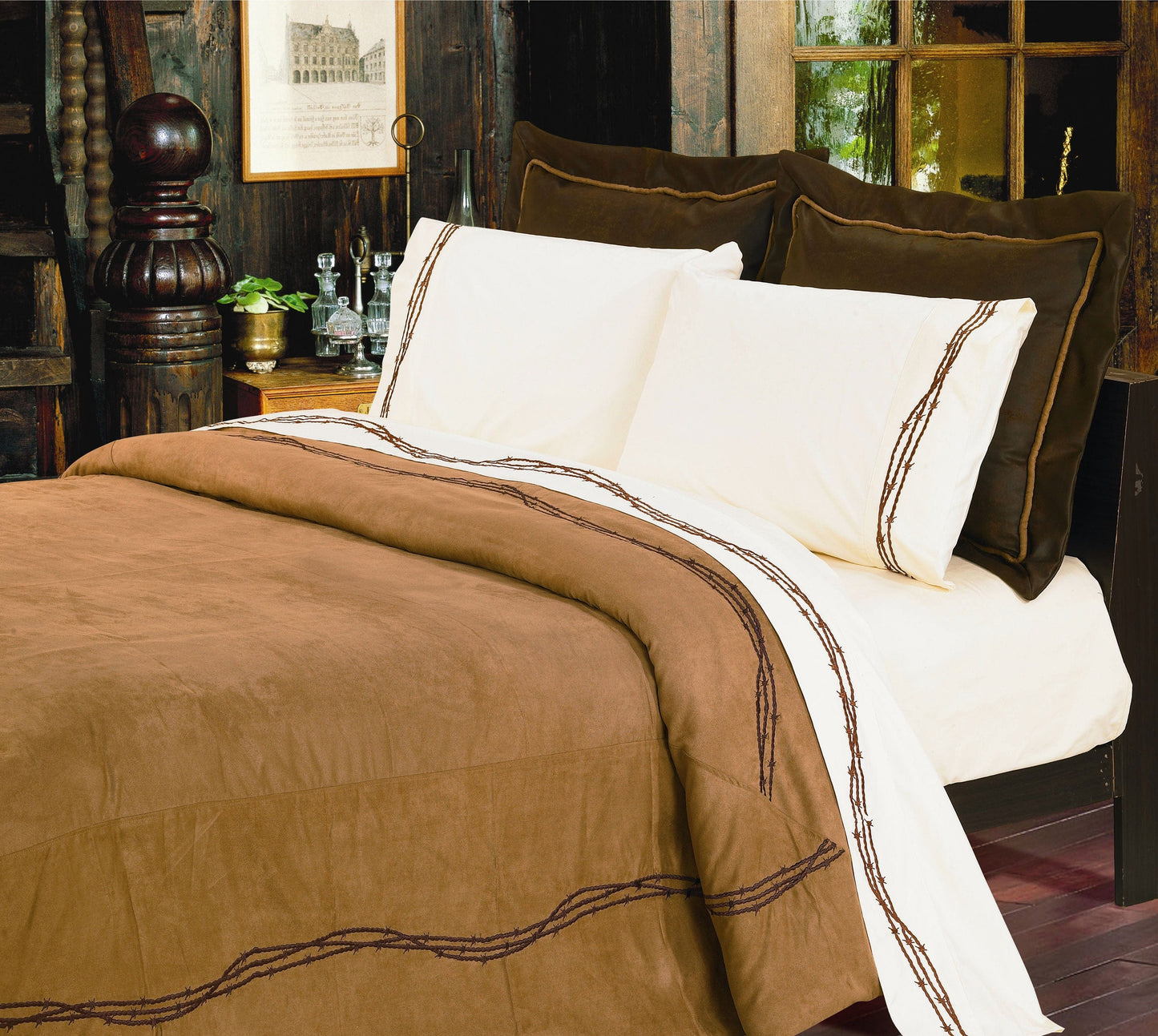 Barbwire Comforter Set, 5 Pc