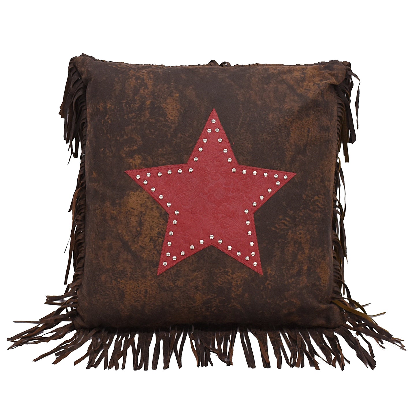 Cheyenne Fringed Star Throw Pillow