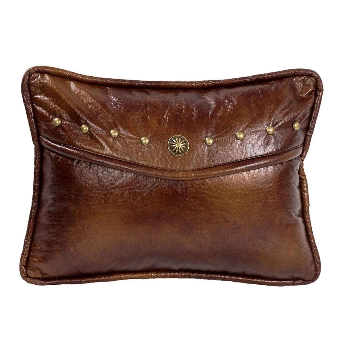 Ruidoso Studded Faux Leather Envelope Pillow