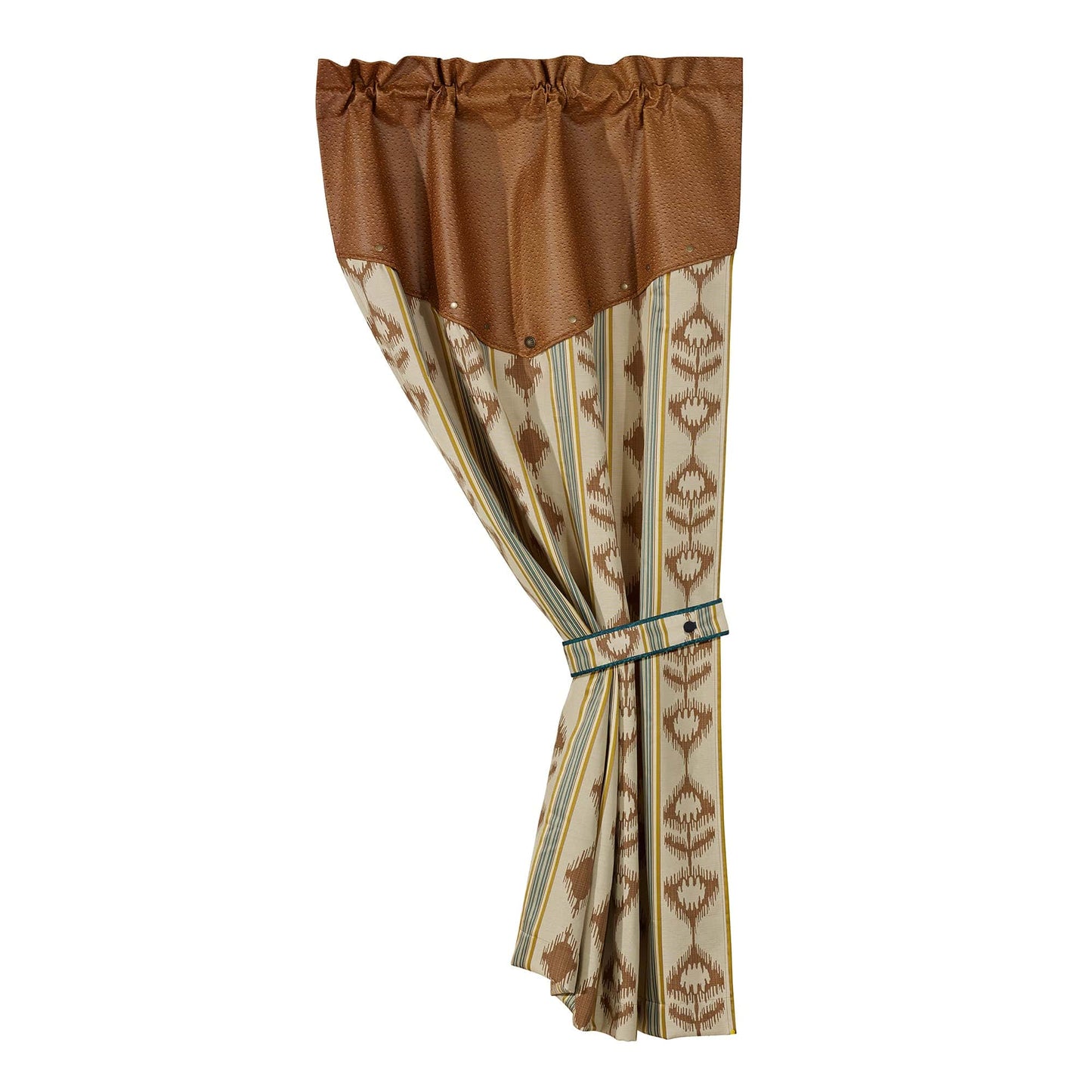 Alamosa Tan Faux Leather Curtain