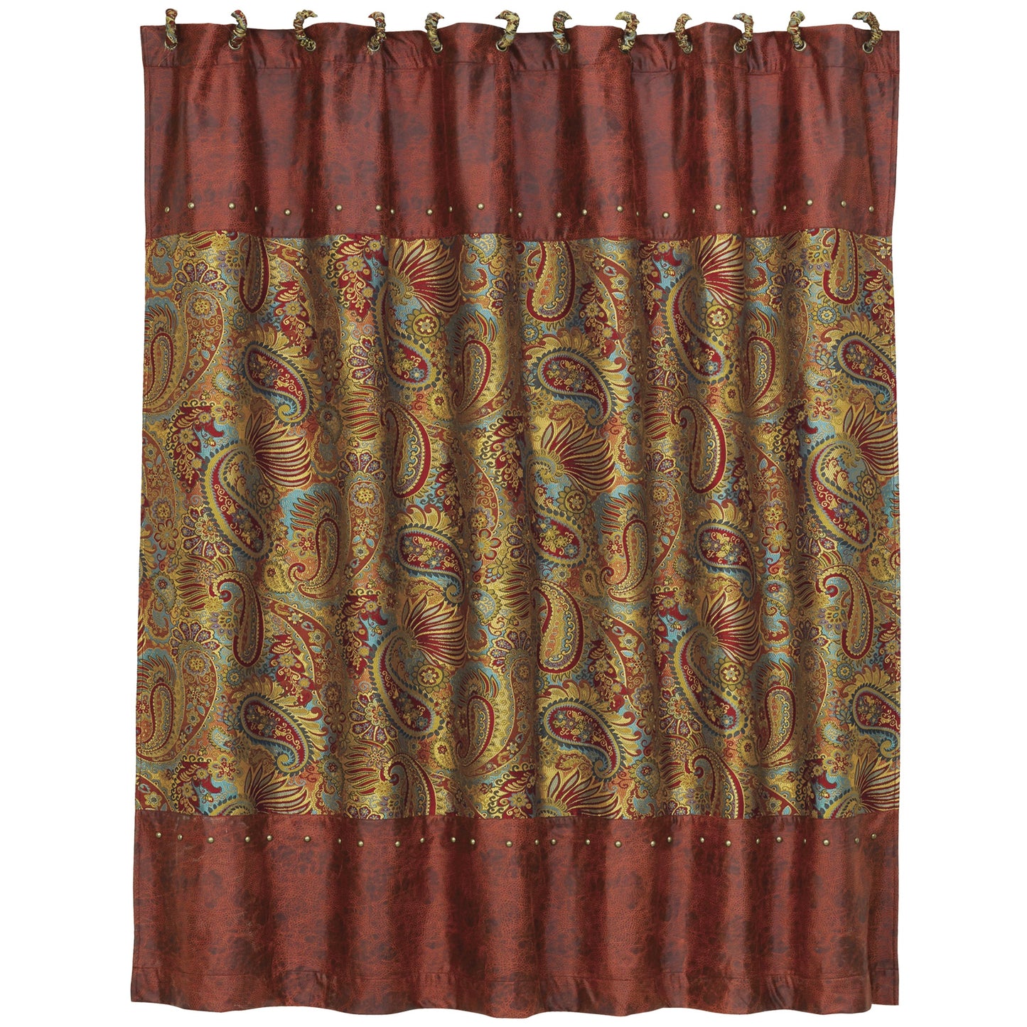 San Angelo Paisley Shower Curtain