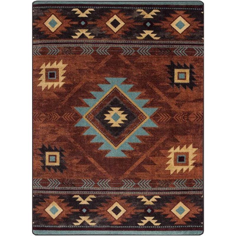 American Dakota Whisky River Rust Area Rug – Cabin Rugs