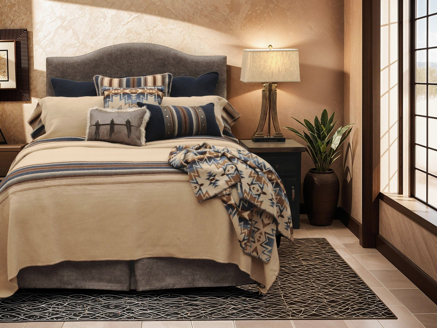 Cadillac Ranch Bed Skirt by Wooded River