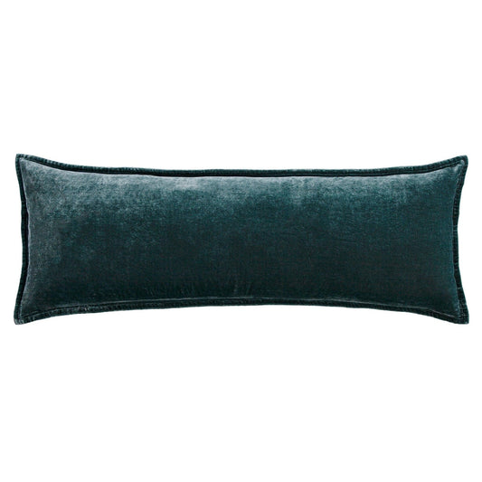 Stella Faux Silk Velvet Long Lumbar Pillow Cabin Rugs and Furnishings