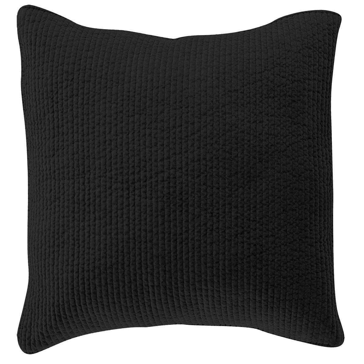 Stonewashed Cotton Quilted Velvet Euro Sham Cabin Rugs and Furnishings