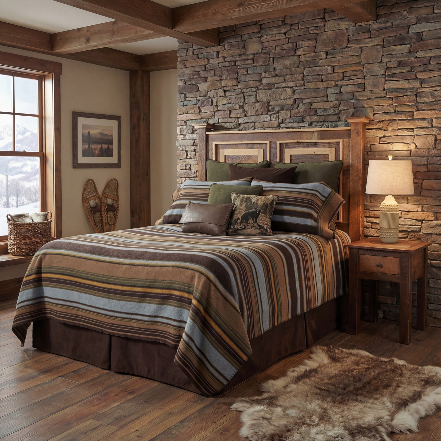 Wooded River Hudson Earth Bedspread Set