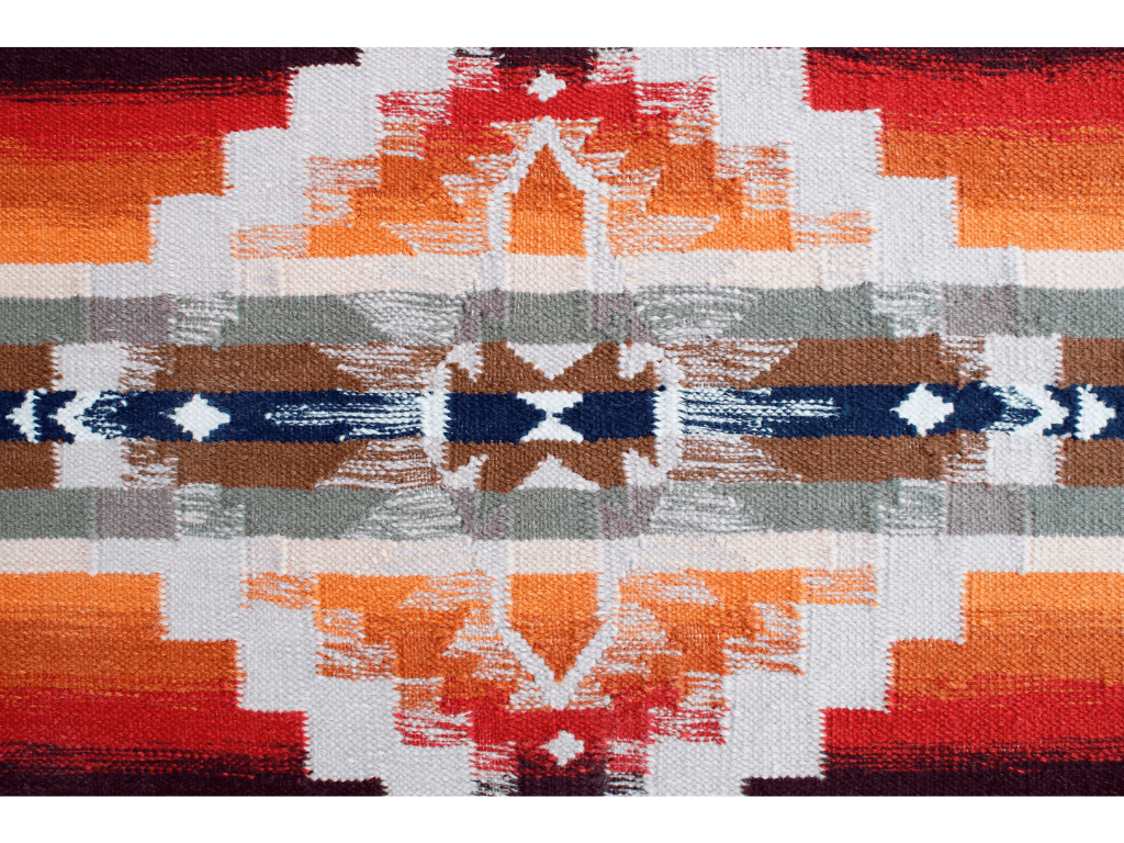 Pendleton Tierra Juniper Mesa Cinnabar Rug – close up