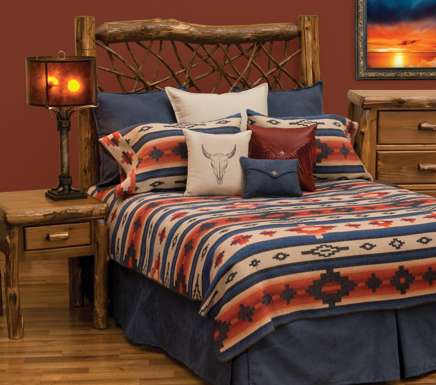 Redrock Canyon Bed Skirt by Wooded River