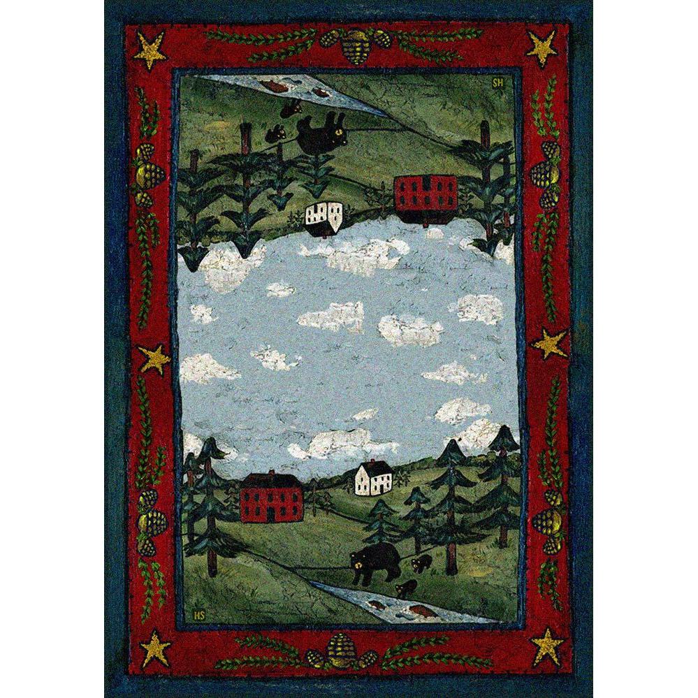 Bear Country Rug – Crackle – cabin lodge area rug