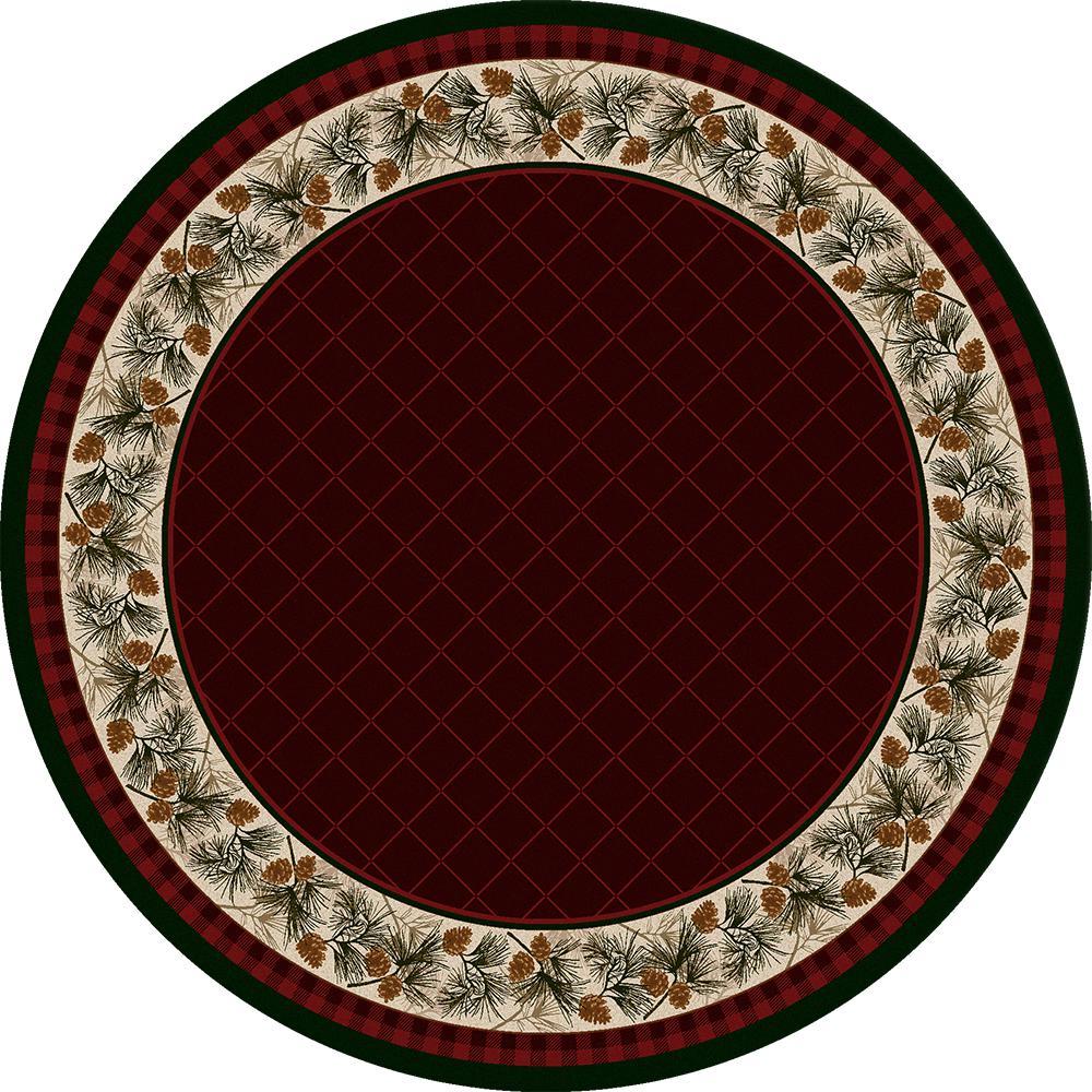 Forever Green Rug – Garnet – pattern detail