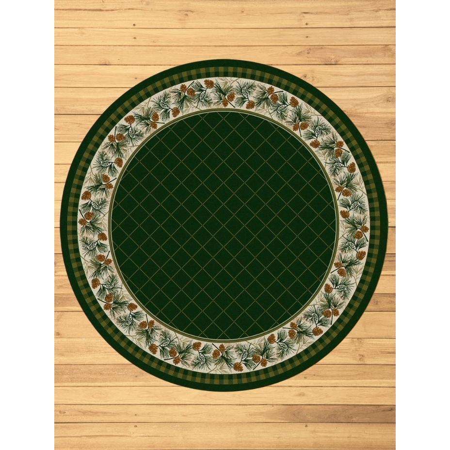 Green Pines Rug – Pine – pattern detail
