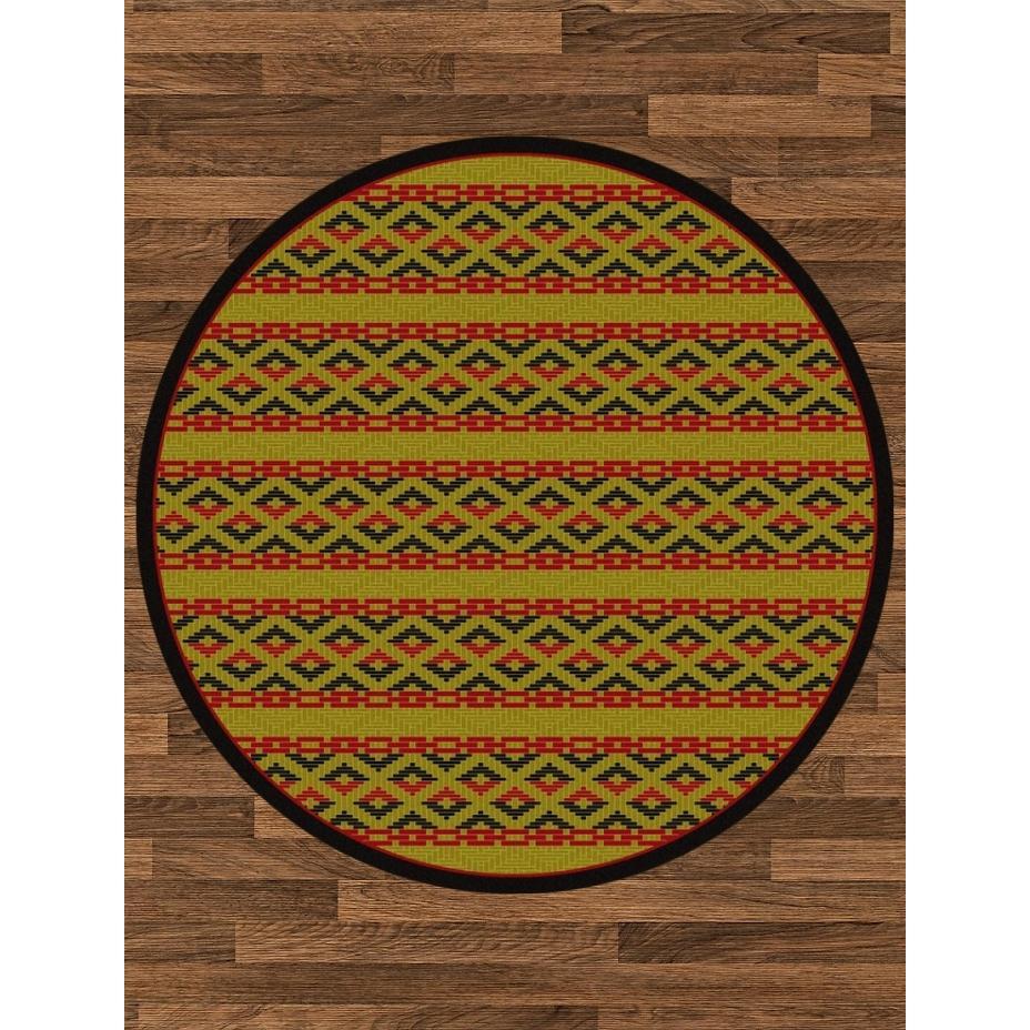 Mother's Basket Rug – Dark Chocolate – pattern detail
