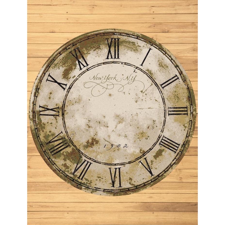 NYC Time Rug – Distressed – room setting