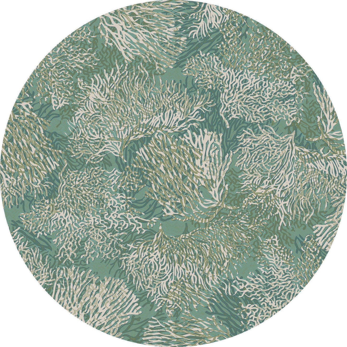 Oceanic Spring Rug – Aqua – pattern detail