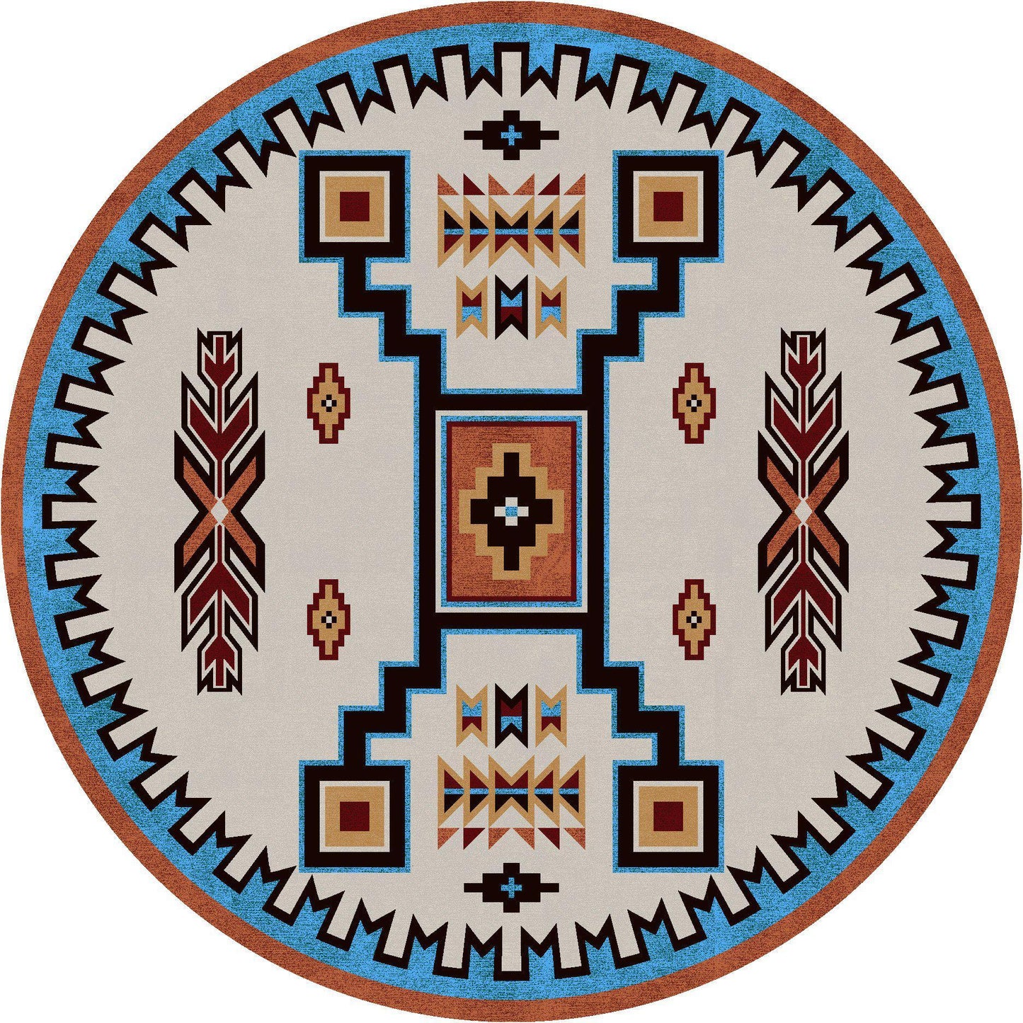 Old Timer Rug – Rust – pattern detail