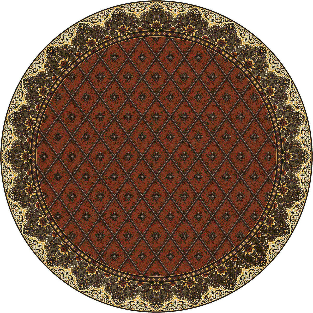 Peak Seeker Rug – Chestnut – pattern detail