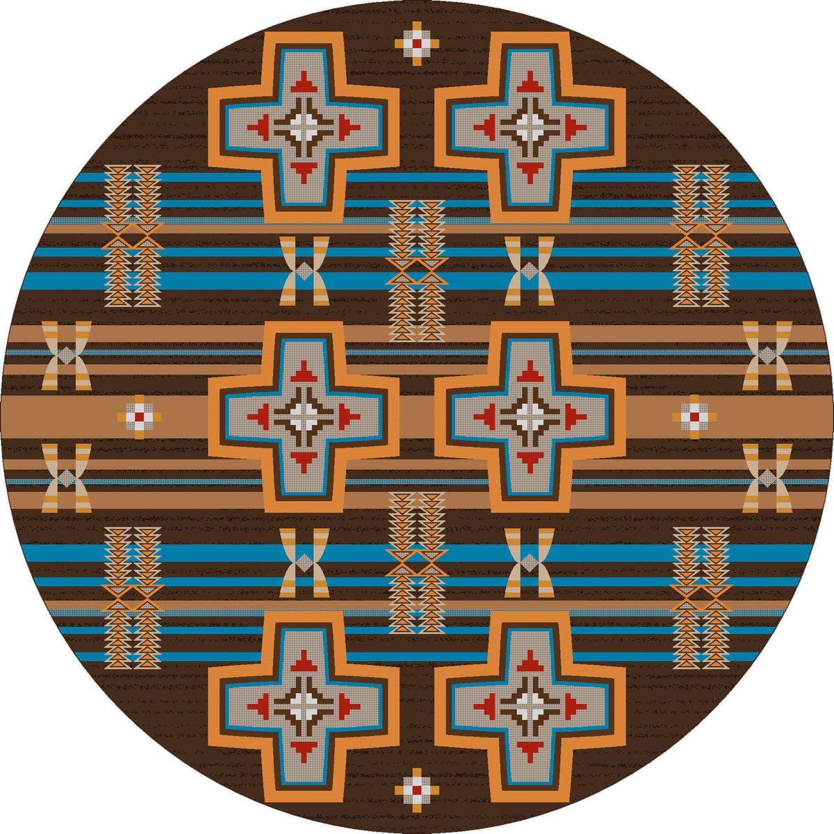 Rio Grande Rug – Desert Rust – pattern detail
