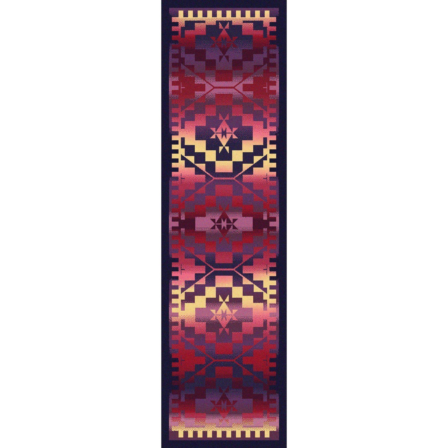 Rustic Crucifix Rug – Sunset – lifestyle