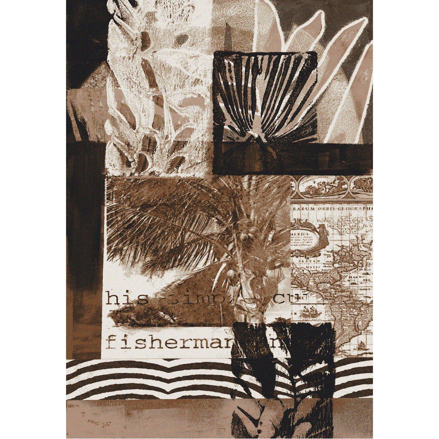 Sea Fisherman Rug – Brown – room setting