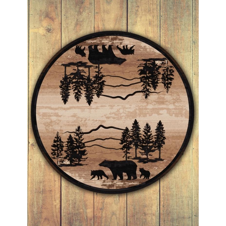 Shadow Bear Rug – pattern detail
