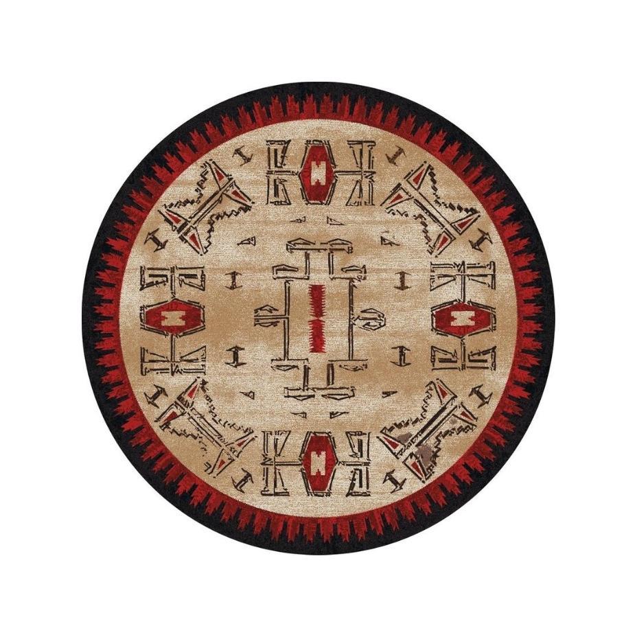 Southwest Ancients OKA Rug – Red – pattern detail