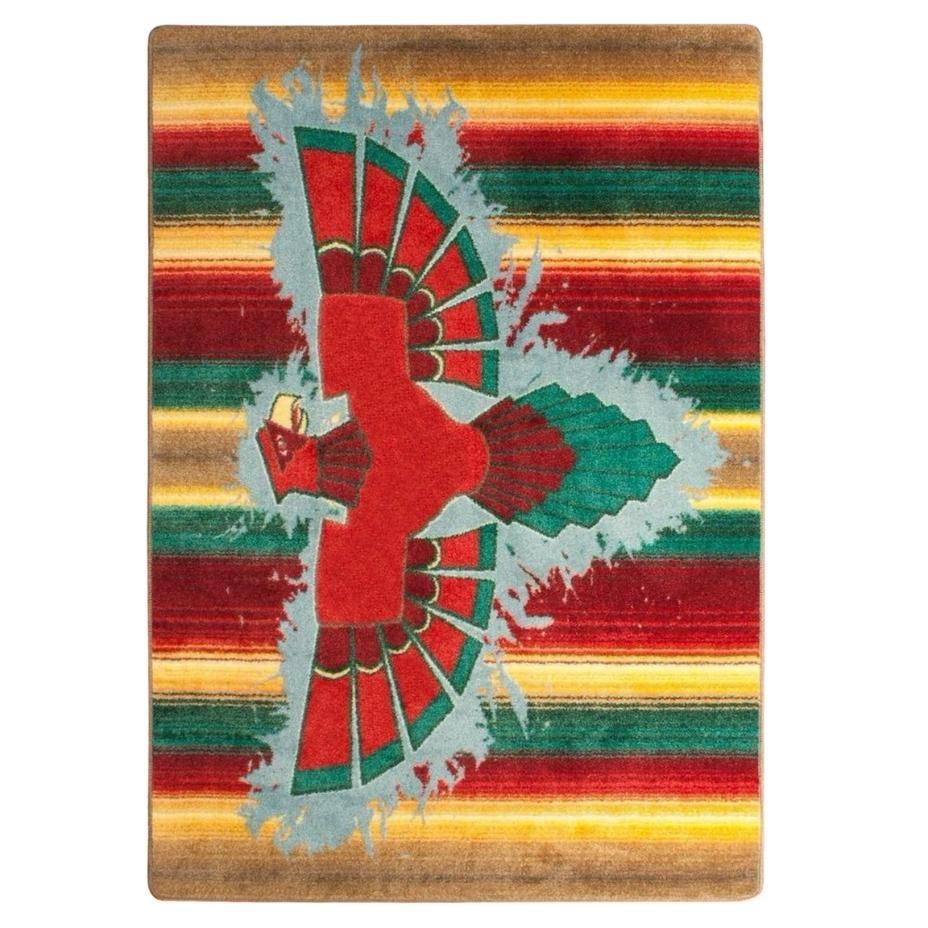 The Legend Of The Thunderbird Rug – Stripe – room setting