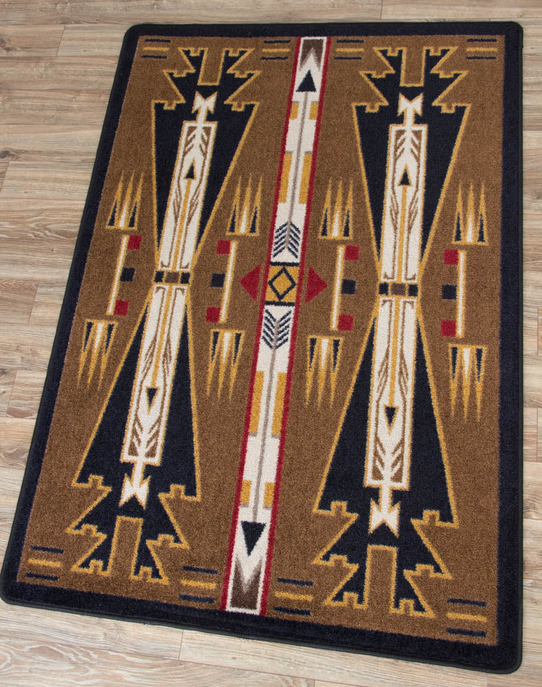 Horse Thieves Rug – Brown – room setting