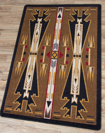 Horse Thieves Rug – Brown – room setting