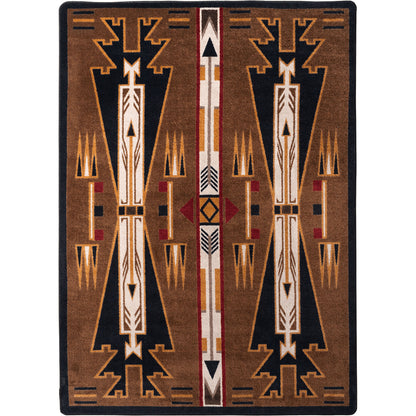 Horse Thieves Rug – Brown – cabin lodge area rug