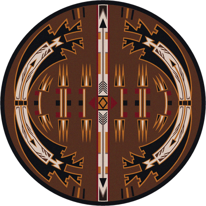 Horse Thieves Rug – Brown – alternate view